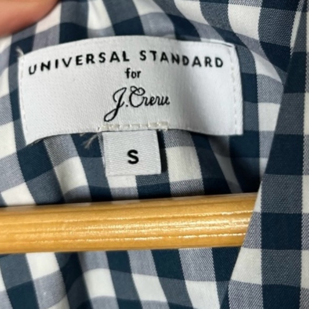 J. Crew Universal Thread Gingham Poplin Dress - image 6